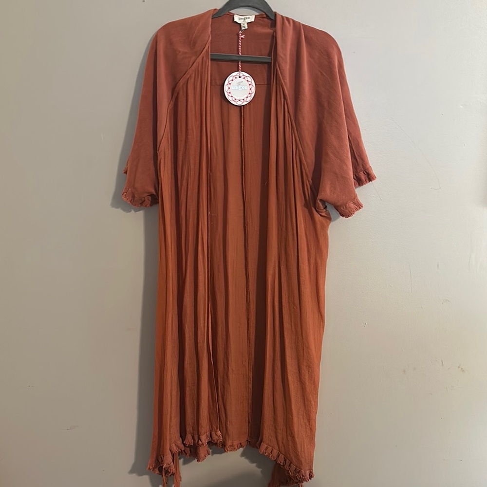 UMGEE Rust Kimono Cardigan